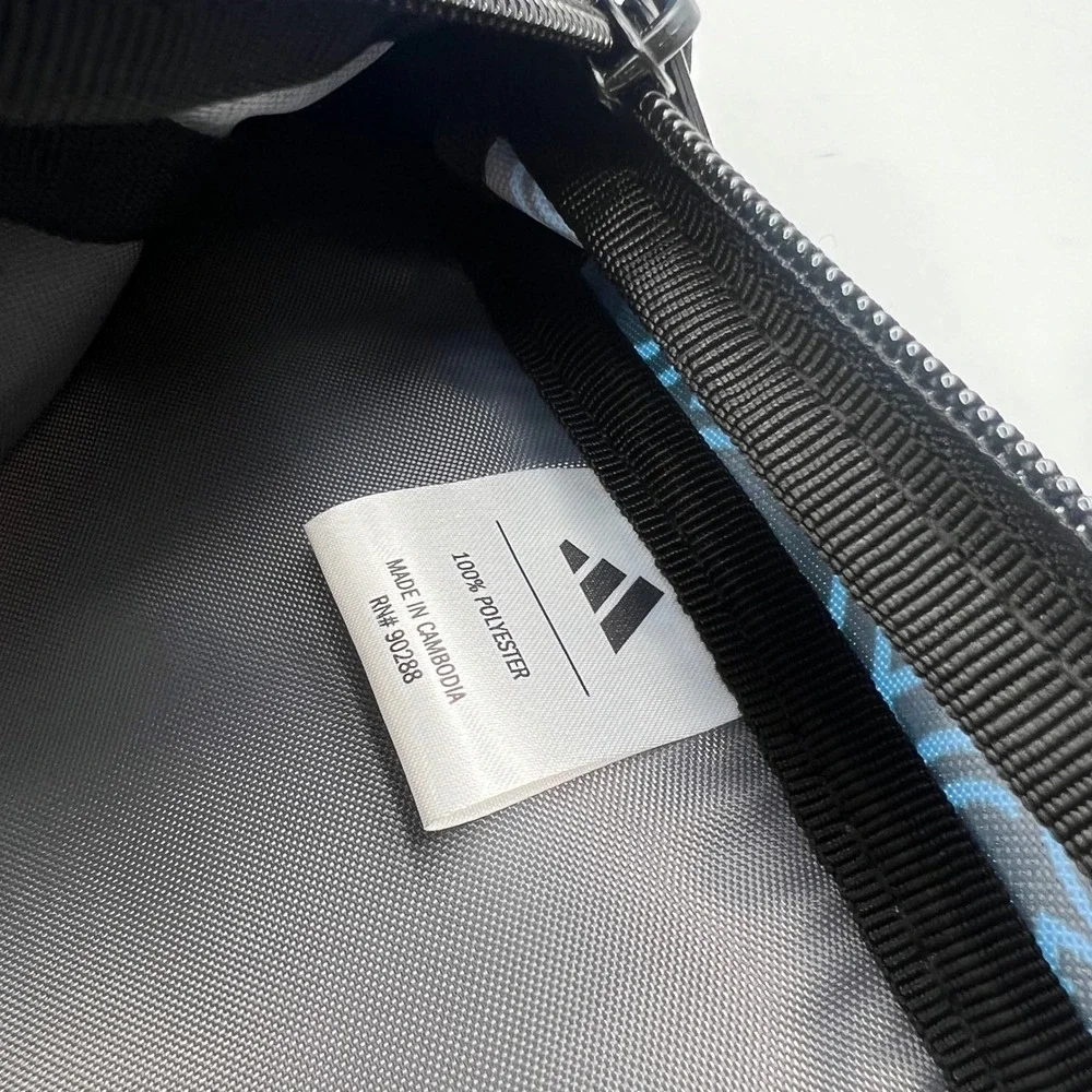NWT Adidas Fundare 2 Backpack Blue Black Pulse Logo Print   back to school